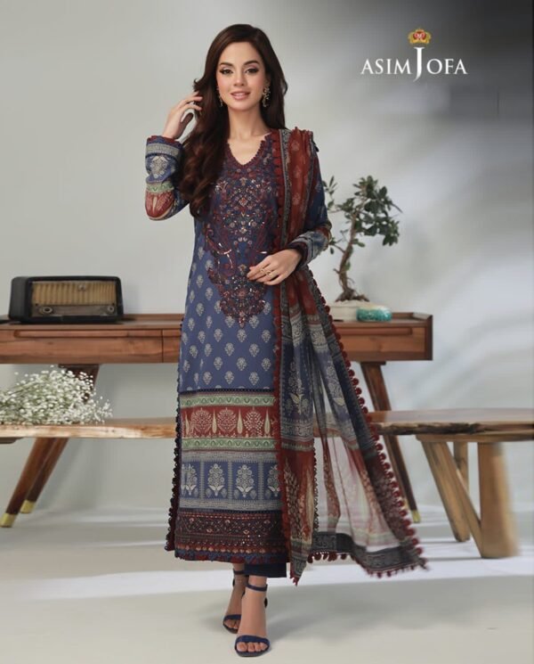 Asim Jofa Basic Print 3-Piece AJBP-45