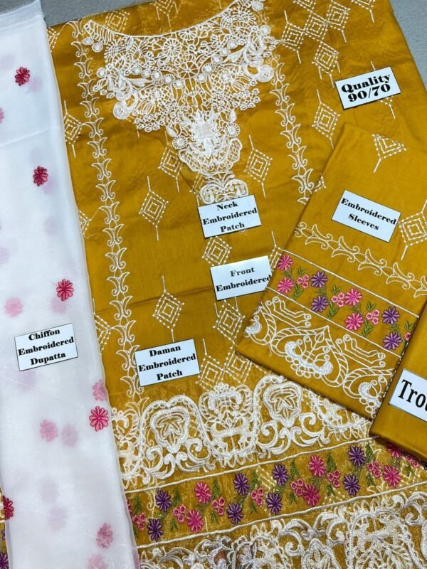 Jasmine Luxury Embroidered 3-Piece Suit - Image 3